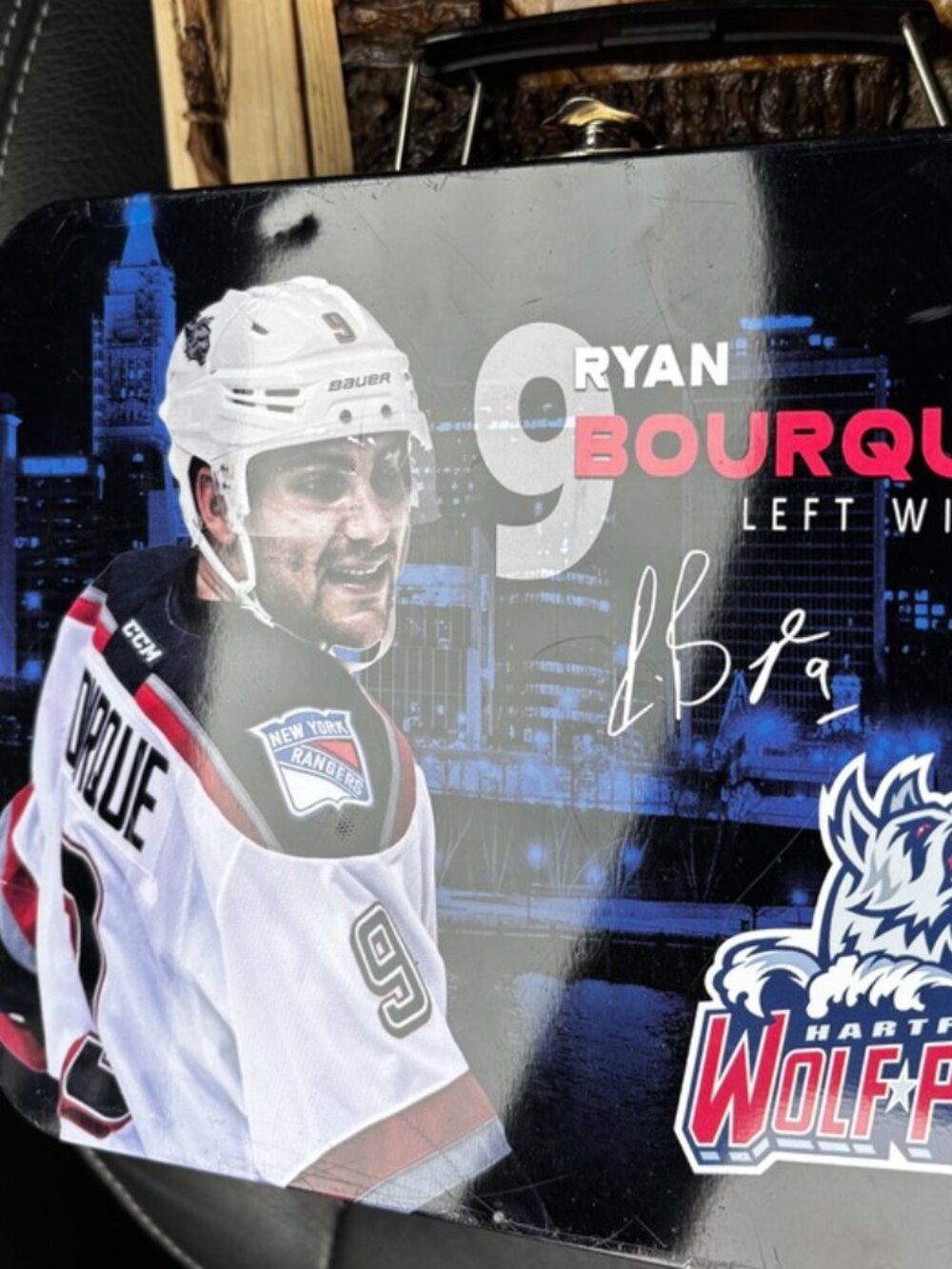 Ryan Bourque Left Wing Hockey Lunch Box Wolfpack